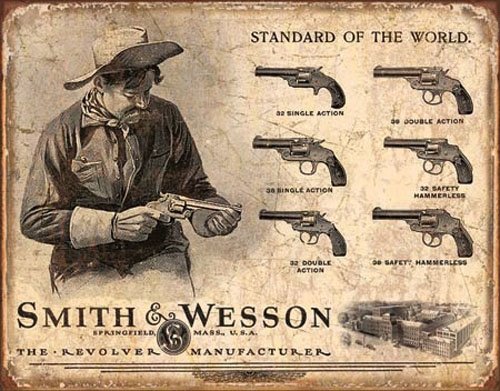 Smith And Wesson Revolver Targa in Metallo USA