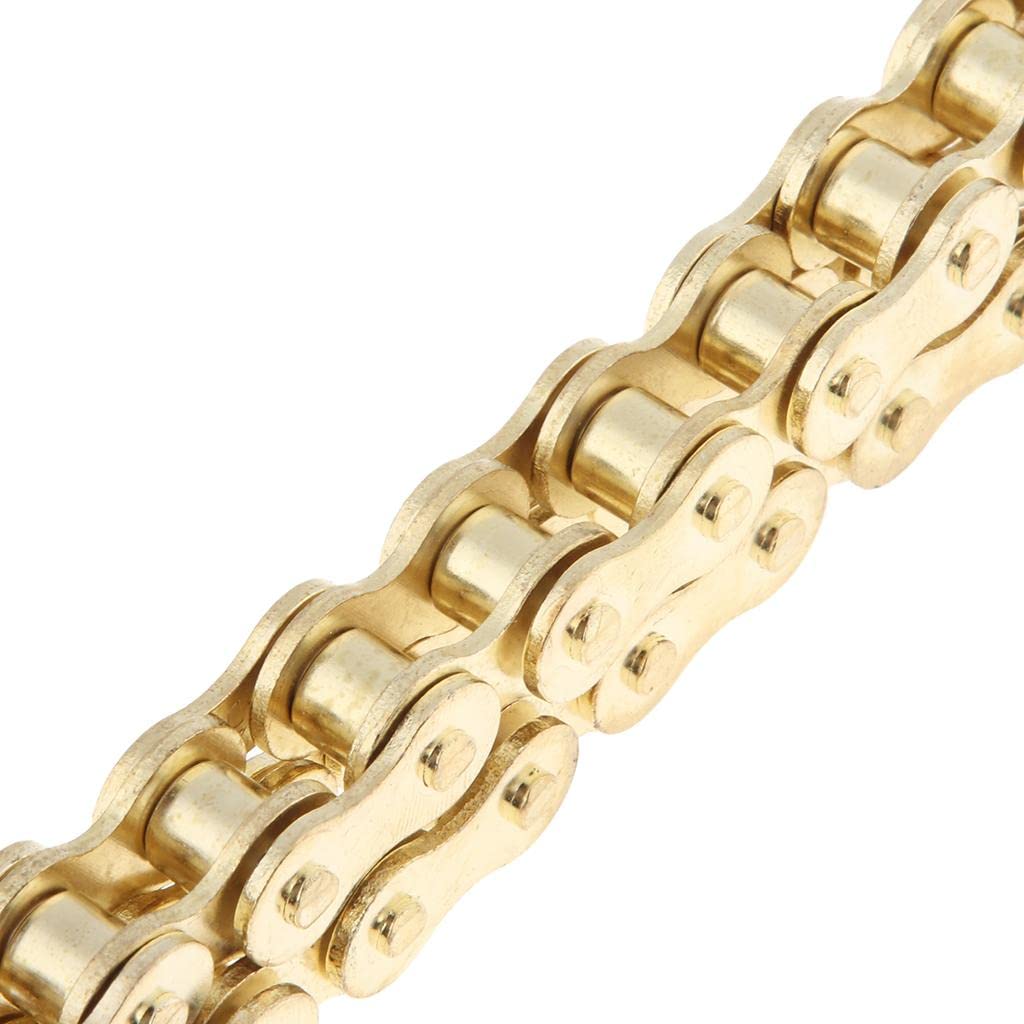 J&R Collection Gold 420 Chain – 102 Links For Coolster, TaoTao, SDG, 107/109 Dirt Bikes & ATVs