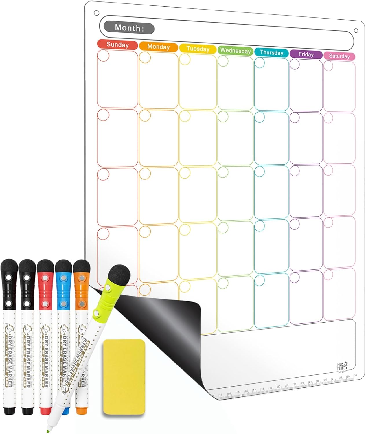 MAGFANCY Dry Erase Calendar Kit Vertical