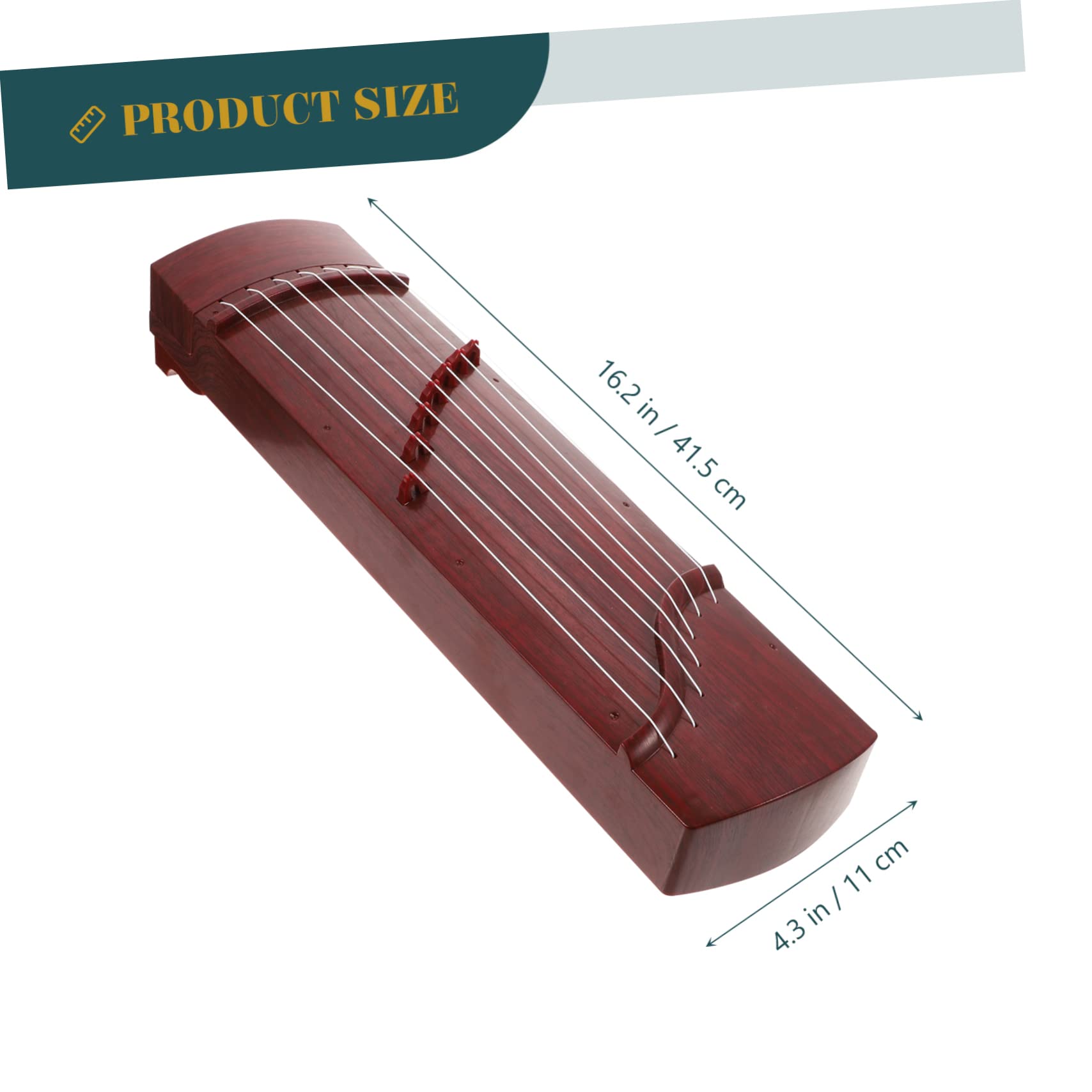 Mini Guzheng Für Mädchen Spielerisches Saiteninstrument Für Anfänger Für Musikalische Und Kreative Tiefbrauner Ausführung