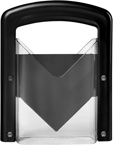 Miniatura 2 de Cortador de bagel, mango de seguridad, cortador de bagel acero inoxidable (negro)