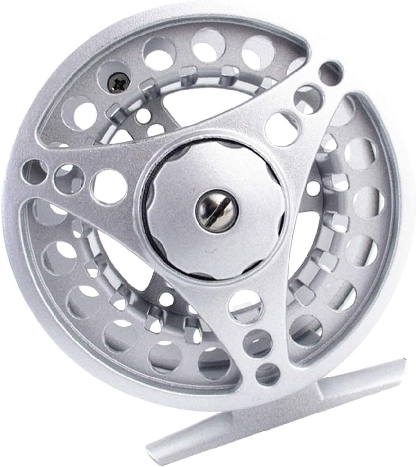 Kisangel Fly Fishing Reel Mini Fishing Wheel Fly Wheel Spinning Fishing Reels Winter Fishing Wheel for Freshwater Saltwater