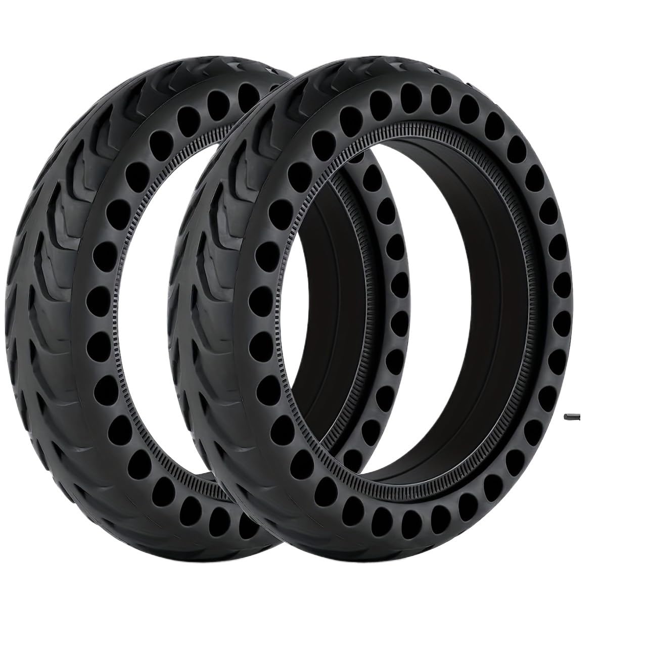 Ruote Monopattino Elettrico Scooter Elettrico con Gomma Solida, Pneumatico Solido a Nido d'Ape di Ricambio Anteriore e Posteriore Componenti per Scooter (Color : 2pcs)