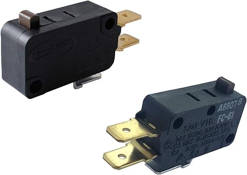 Interruptor de enclavamiento de puerta de microondas W10727360 Reemplazo compatible (2)