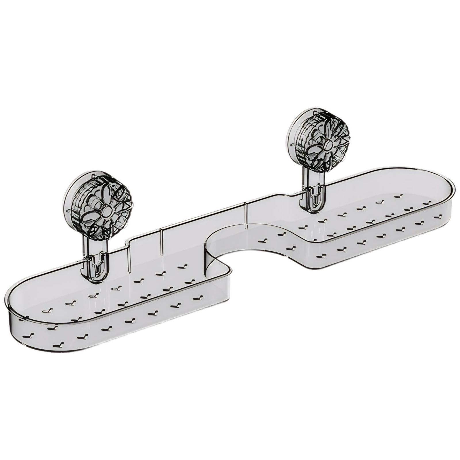 Ubrukvs Bathroom Storage Organizer with Suction Cups for Shower and Countertop - No Drill Caddy