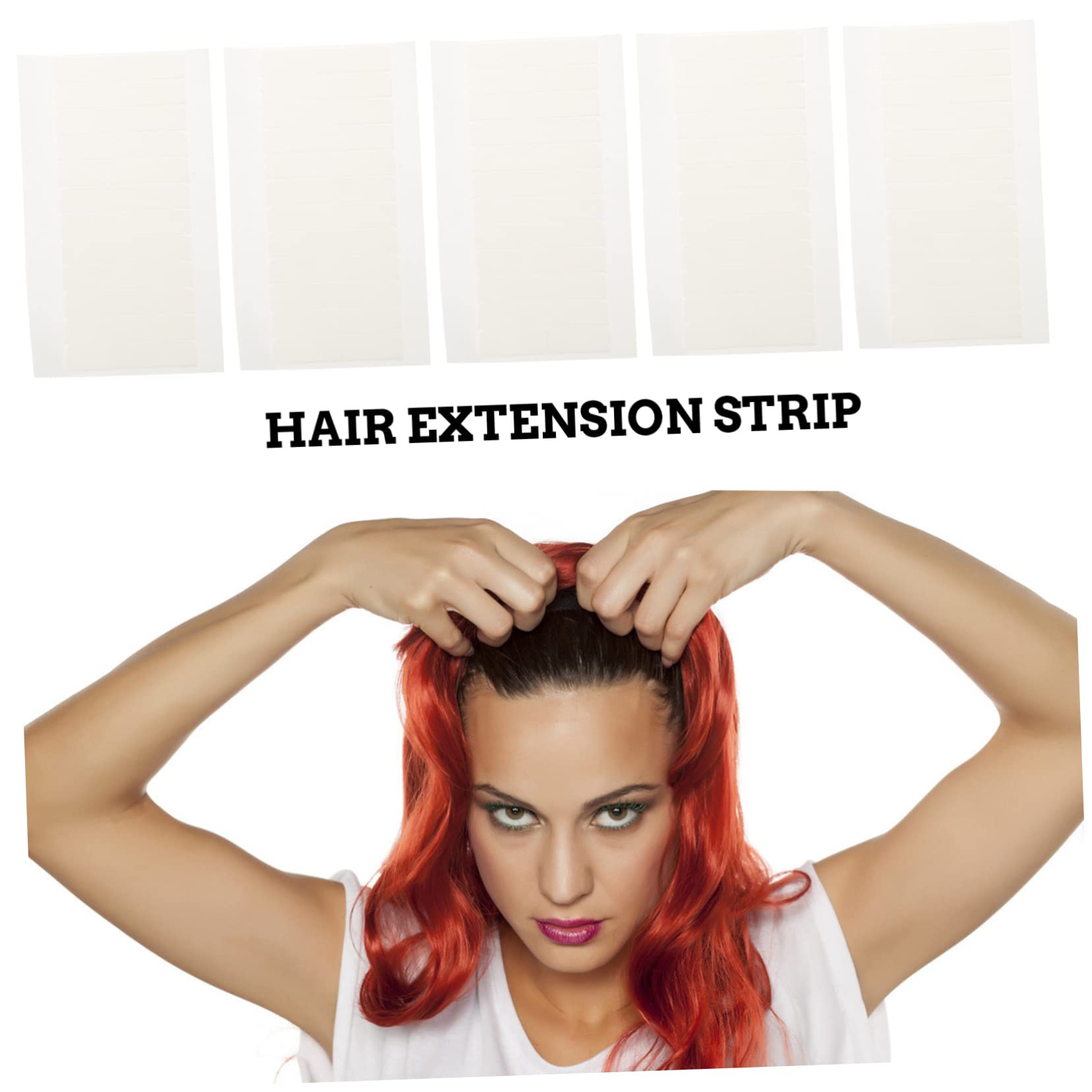DOITOOL 25fogli Nastro Biadesivo Per Extension Adesivi Resistenti Per Parrucche e Extension Confezione Per Wigs e Toupee Facili Da Applicare e Sicuri