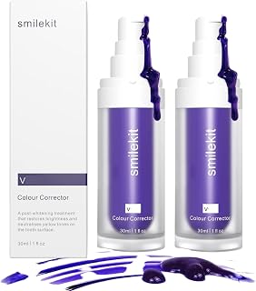 2 PCS Smilekit Purple Whitening Toothpaste,Teeth Whitening Booster,Tooth Stain Removal,Teeth Whitener,Reduce Yellowing,Tooth Colour Corrector(30ml / 1 fl oz)