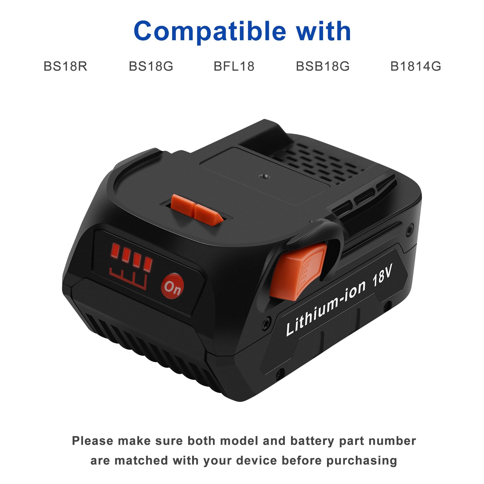 18V 5500mAh Litio Batería de Repuesto para AEG L1815R L1820R L1825R L1830R L1840R L1850R L1860R B1814G B1817G B1814 B1820R B1830R M1830R BS18G