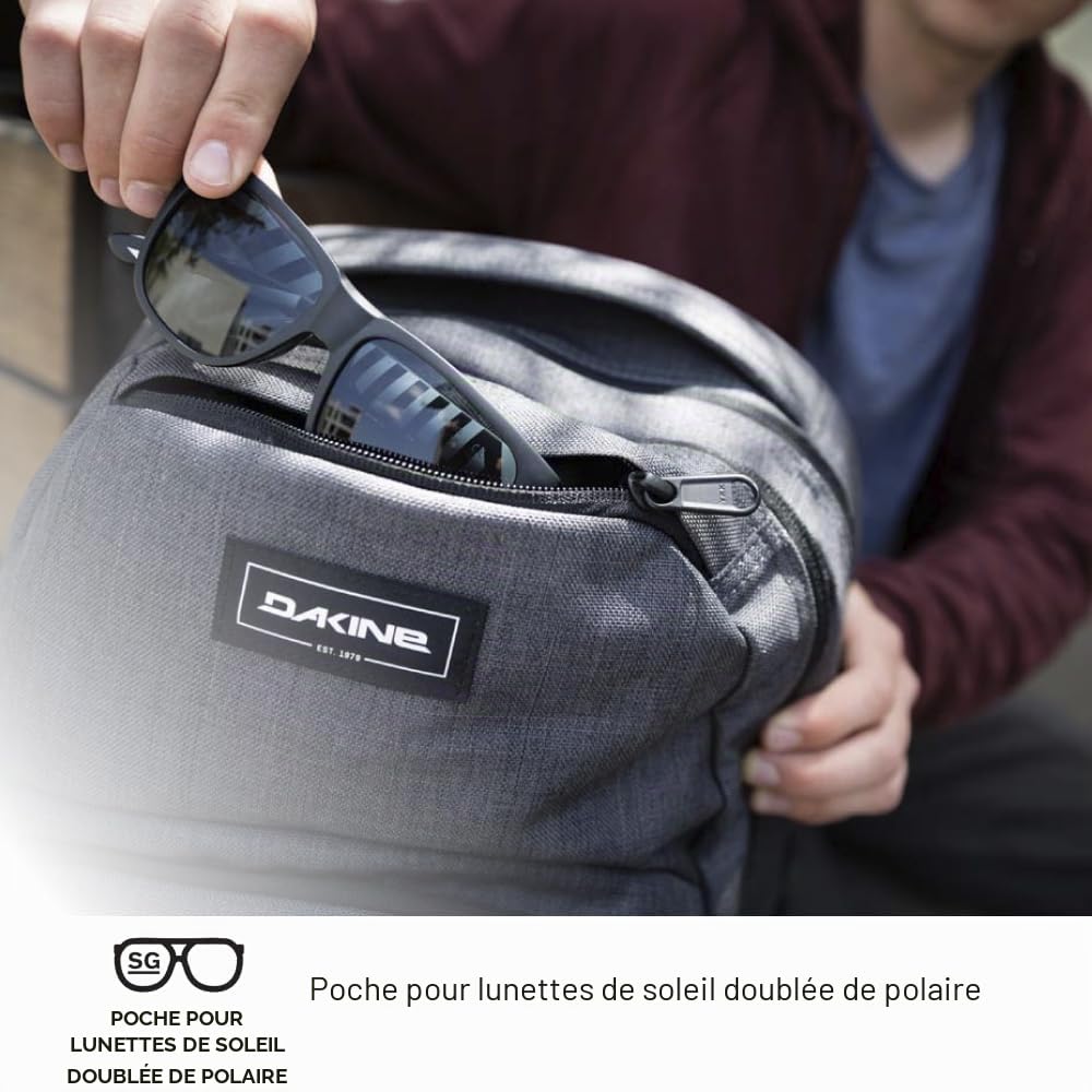 Dakine Grand sac à dos Campus L, 33 litres, sac robuste avec compartiment pour ordinateur portable et dos matelassé en mousse - Sac à dos pour l’école, le bureau, l’université ou pour tous les jours