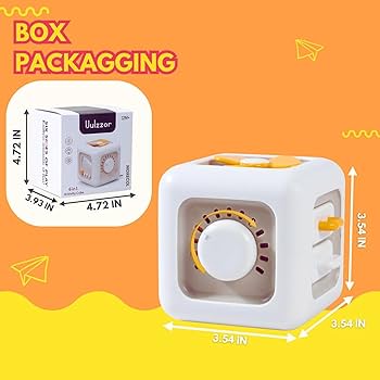 Montessori Busy Cube  Busy Block  Unlock Toy Essential Educational Sensory Block For Toddlers I.207556189