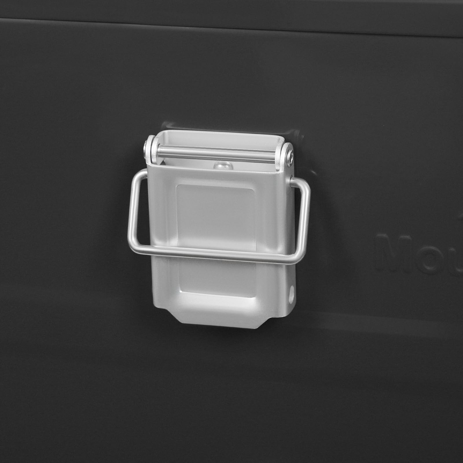 Alubox Alukiste - Premium Lagerbox 50 Liter - Materialstärke 1mm - Deckel verwendbar als Transportbox, Werkzeugkiste, Lagerbox (Schwarz)