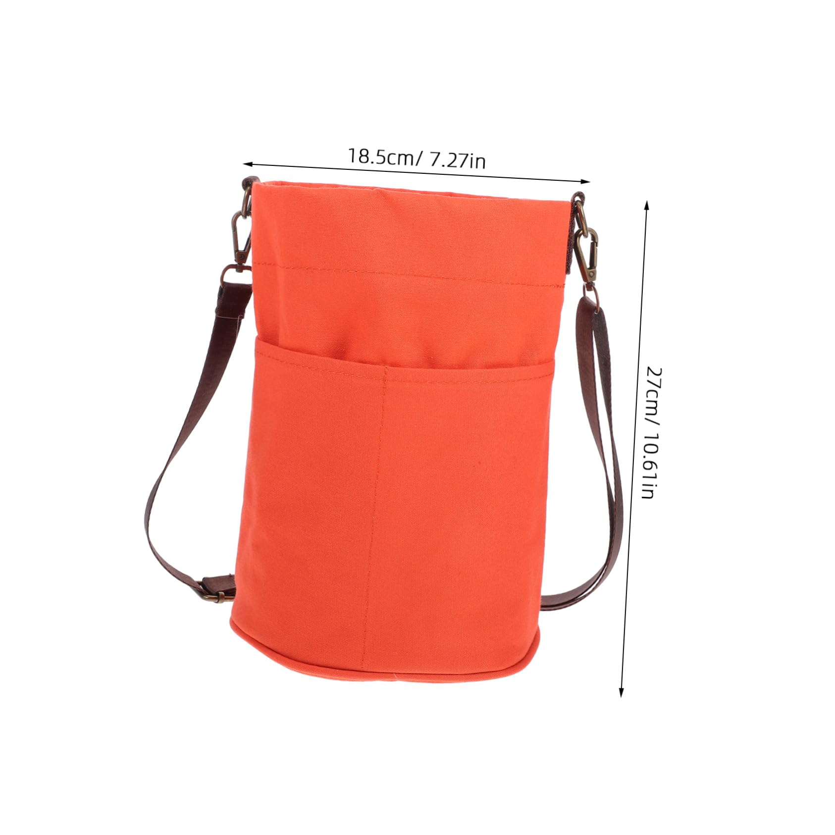 AUTSUPPL Sewing Crocheting Tool Bag Yarn Caddy Case 2 Compartments for Knitting Supplies