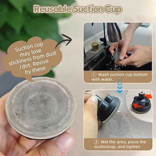 Miniatura 5 de Juguetes interactivos 3 en 1 con ventosa para gatos de interior, juguete interactivo 3 en 1 para gatos de interior, juego automático o de mano,