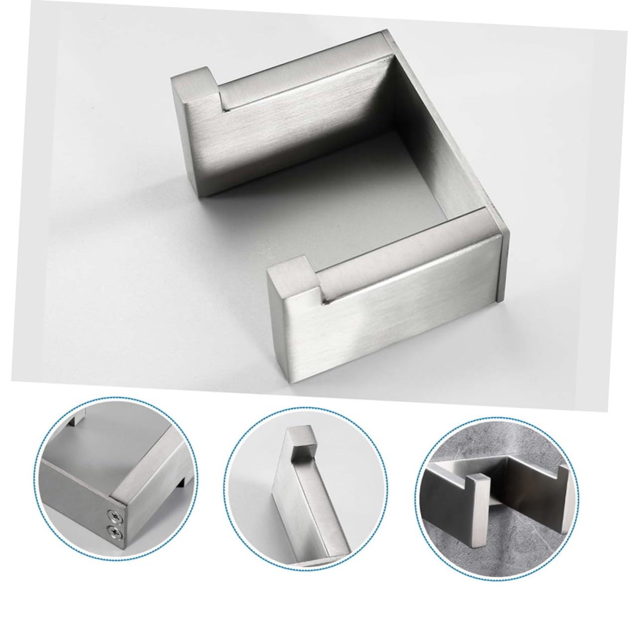 2 Piezas Percha Gancho Colgador De Estilo Moderno Almacenamiento De Toallas Para El Baño Accesorios Para El Baño Manos Abrigo Acero Inoxidable 304
