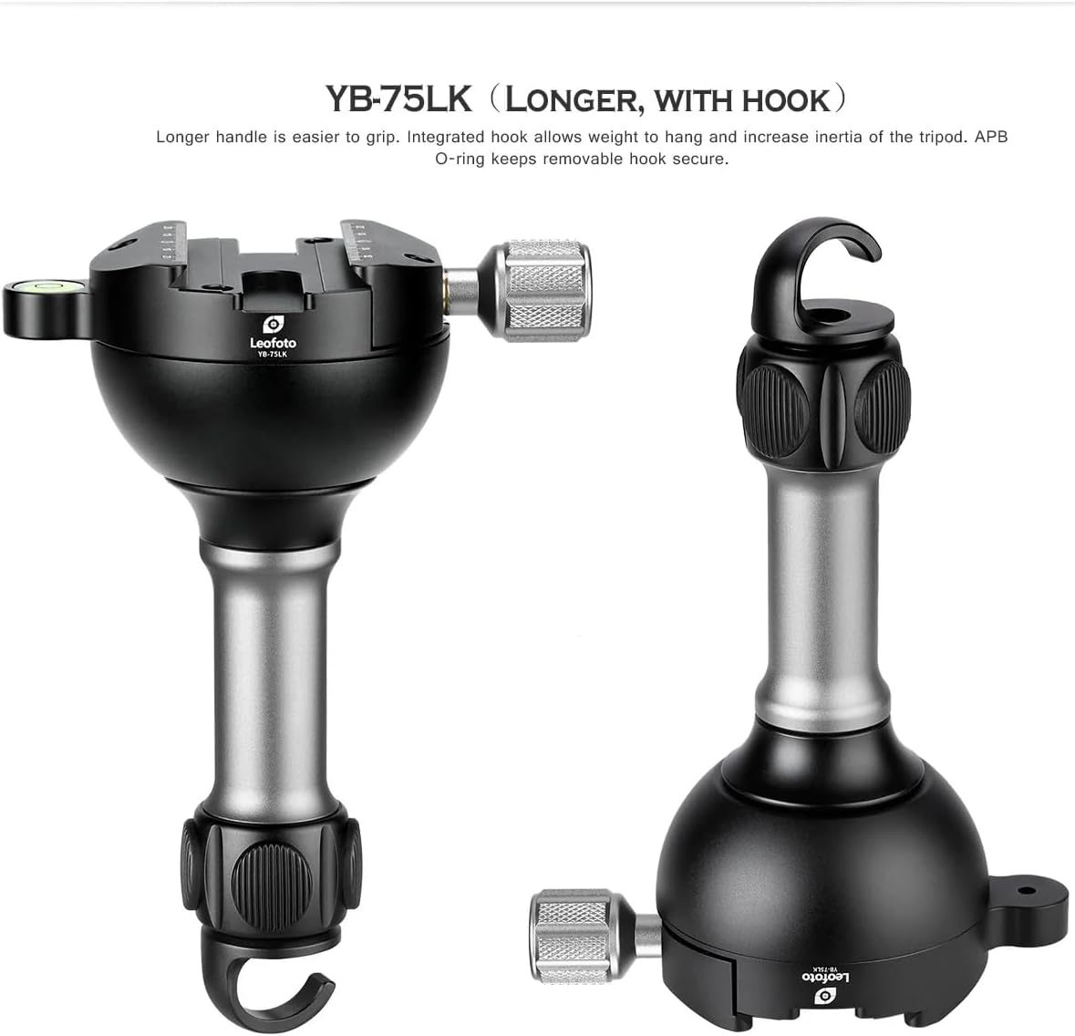 Leofoto LN-364C Heavy Duty Tripod with 75mm Bowl+Platform & Bag | Ball Head/Leveling Base Kit - LN-364C+YB-75LK