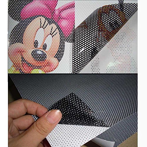 Hohofilm SAV0014-0101-122CM200CM@#1205 Perforated Mesh Window Film Self Adhesive Black Dotted One Way Film Privacy Stickers thumb #6