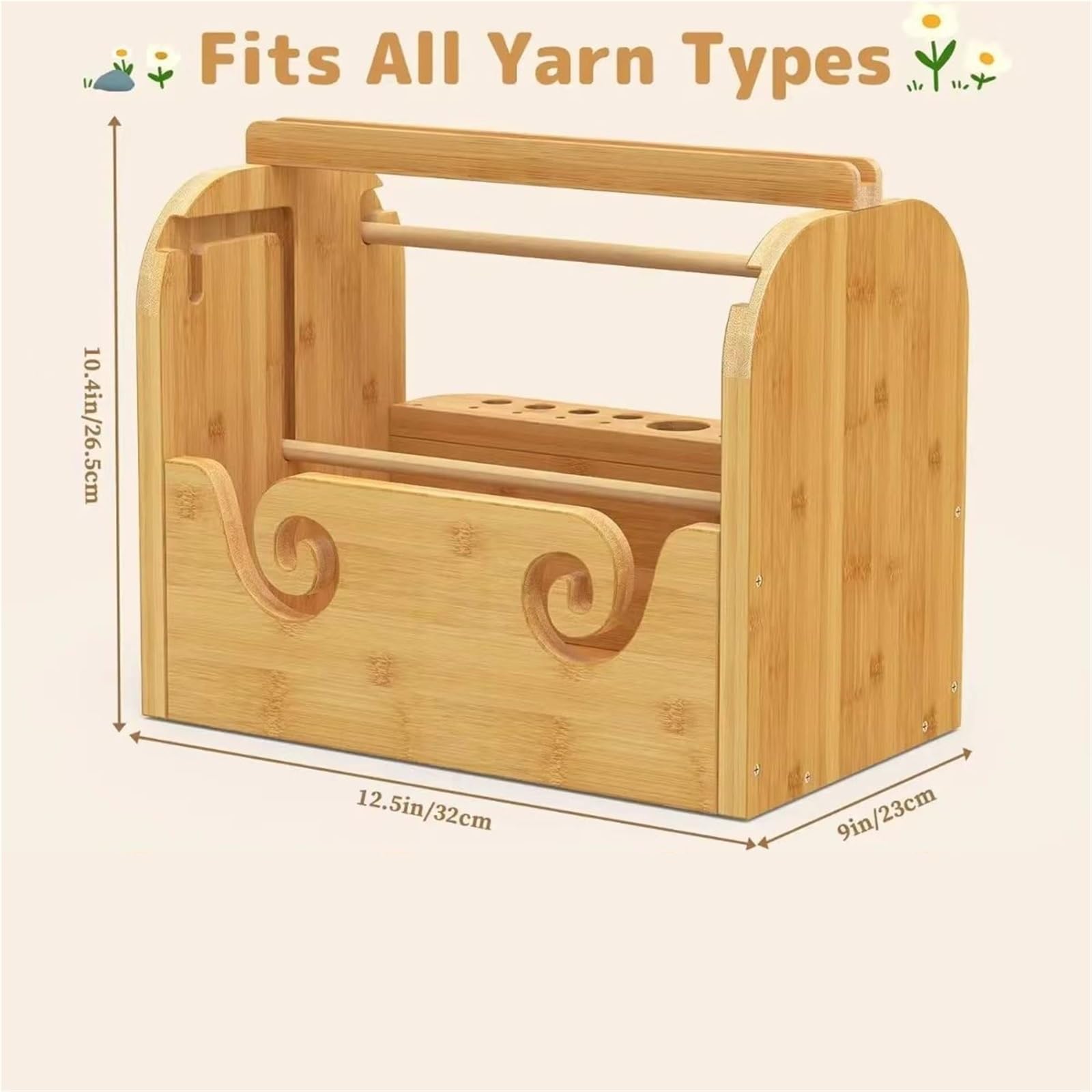 Porta gomitolo Portaoggetti for Filati con Supporto