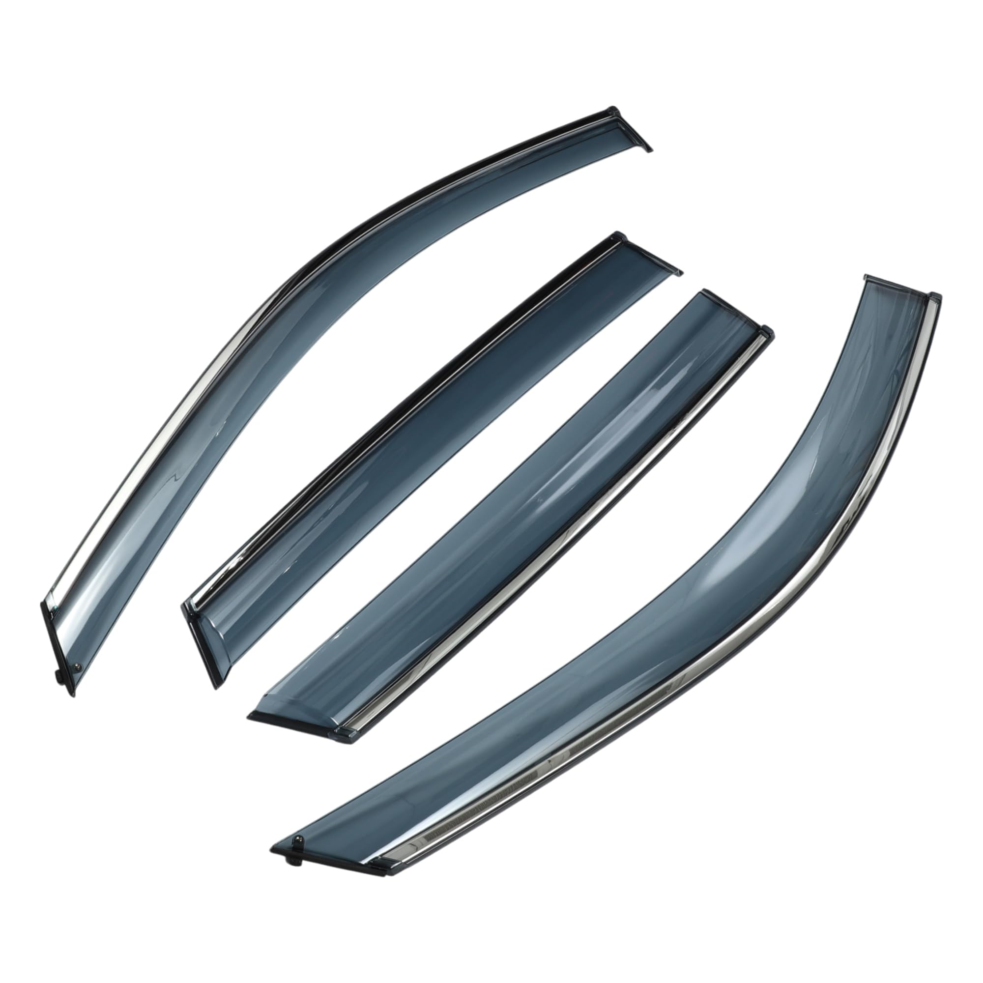 1 Set Fensterabweiser für Mazda CX-5 2017-2024 Seitliche Fensterabweiser Schwarz