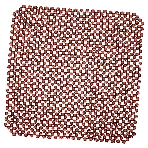OUNONA Wood Bead Car Seat Cover Ventilated Cooling Pad for Adults Breathable Car Seat Cushion for Driver