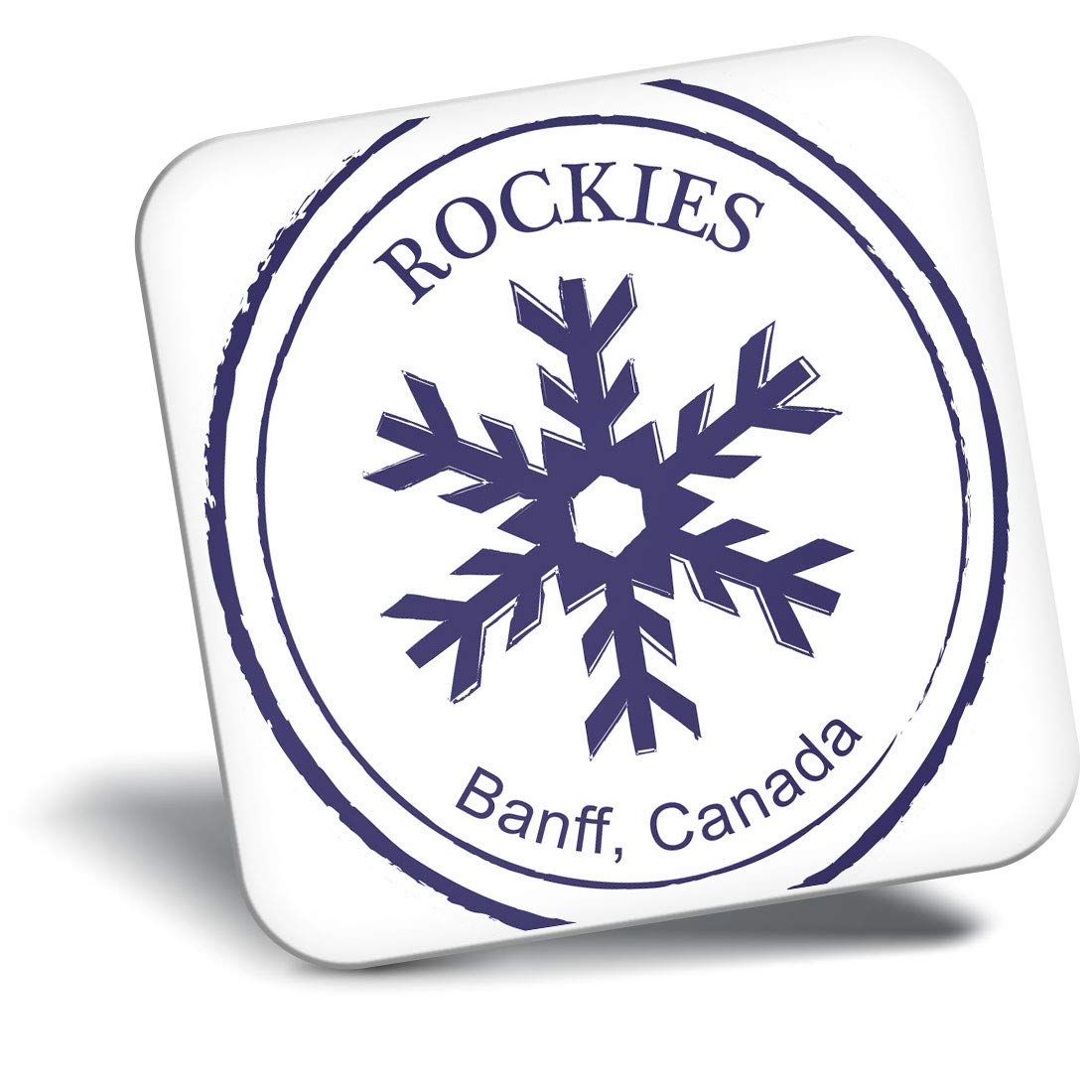 Destination Vinyl Ltd Fridge Magnet - Rockies Banff Canada Canadian Travel 5393