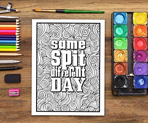 Gray & Gold Publishing Papeterie Bleu Dental Life: A Snarky Coloring Book For Adults thumb #6