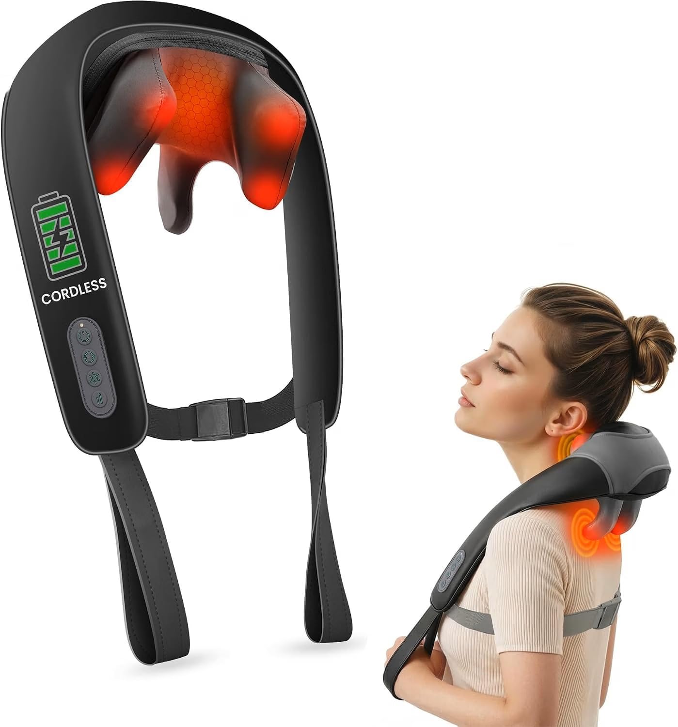 Snailax Massagegerät, Nackenmassagegerät mit Wärme, Geschenke für Frauen
