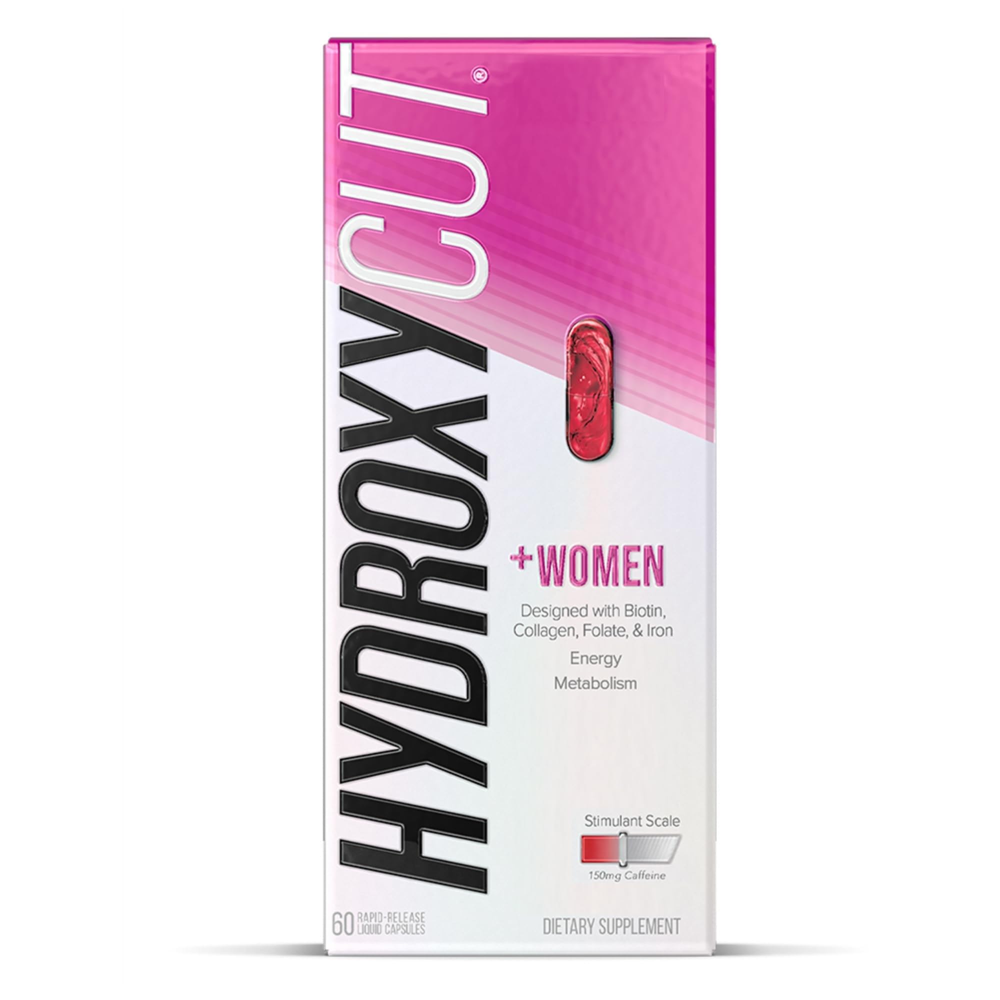 Women - 60 Rapid-Release Liquid Capsules - Includes Biotin, Collagen, Folate & Iron