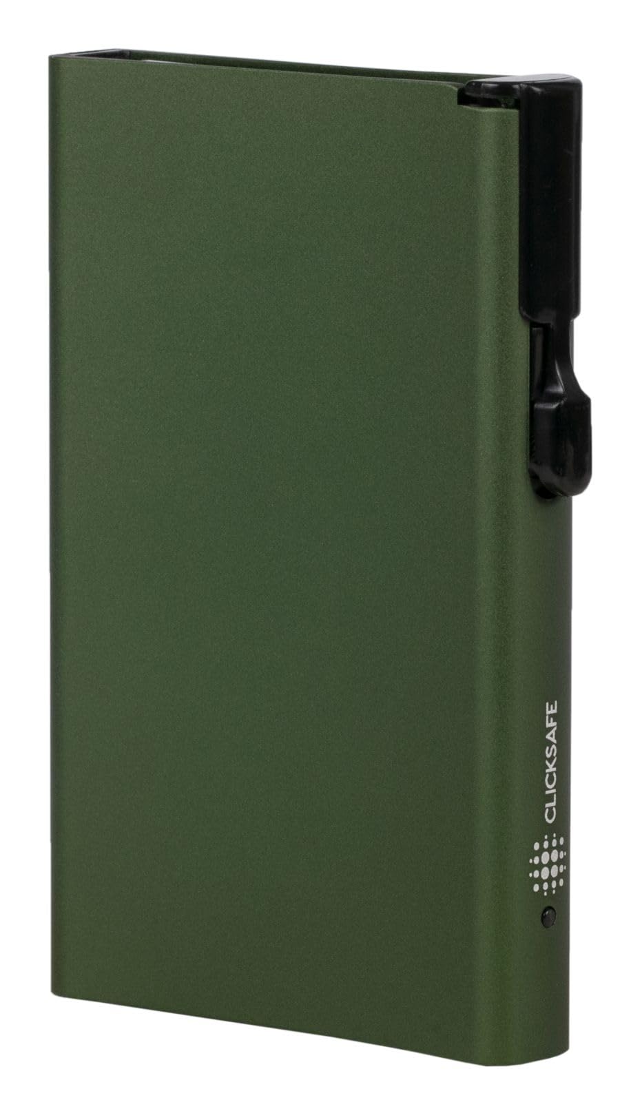 Card Holder Clicksafe RFID - Aluminum Green for 8 Cards