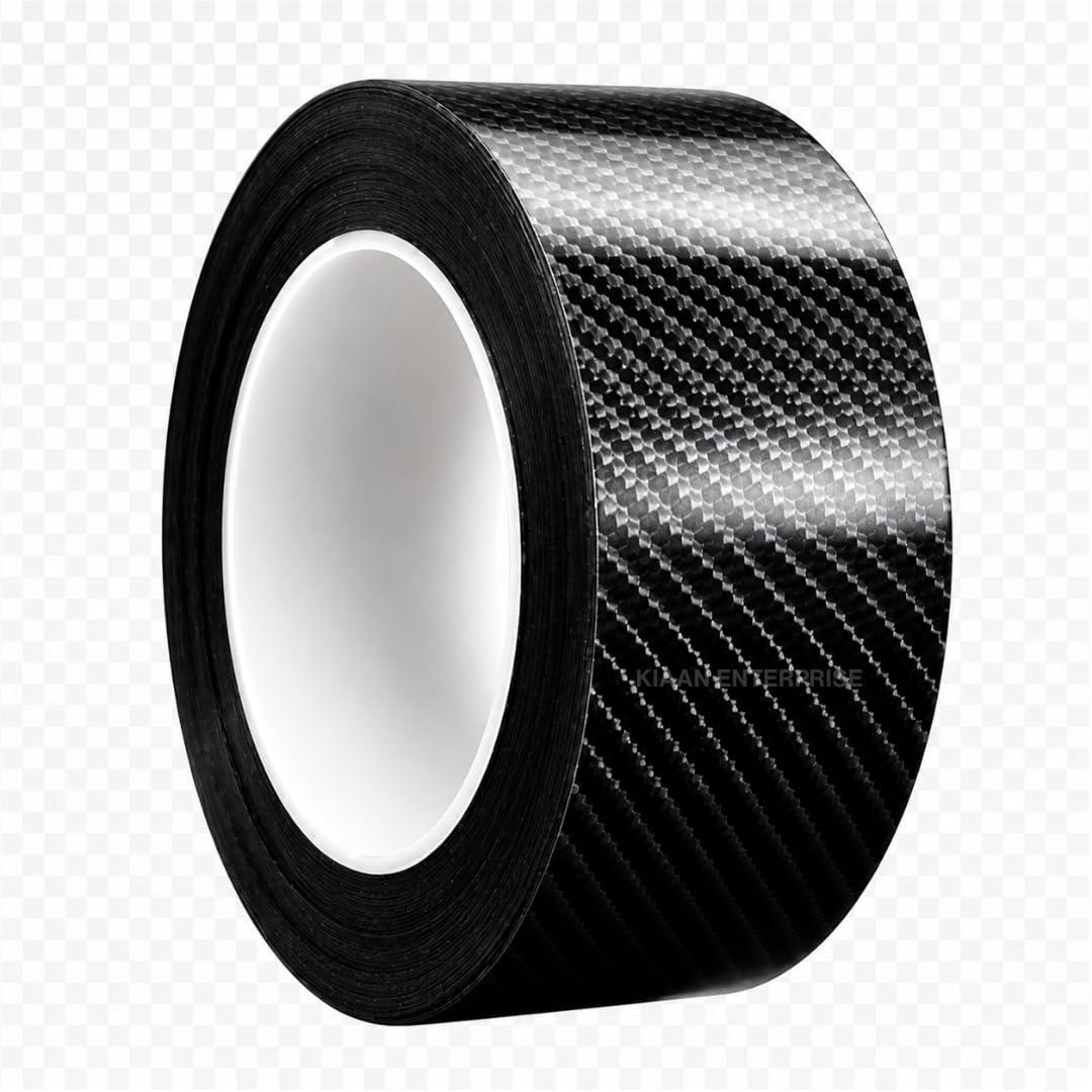 Carbon Fibre Vinyl wrap car Tape Fiber Door sill Protector Guard (Pack of 1)-picture-12