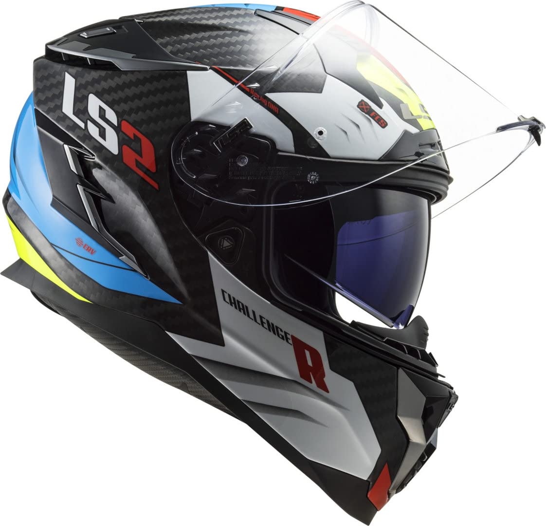 LS2, Challenger Sporty Full Face Helmet, White, M Automotive