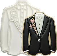 Vista 17 de Flycalf Cortadores de galletas de boda con mango de émbolo para dama de honor, despedida de soltera, vacaciones, ácido poliláctico para hornear