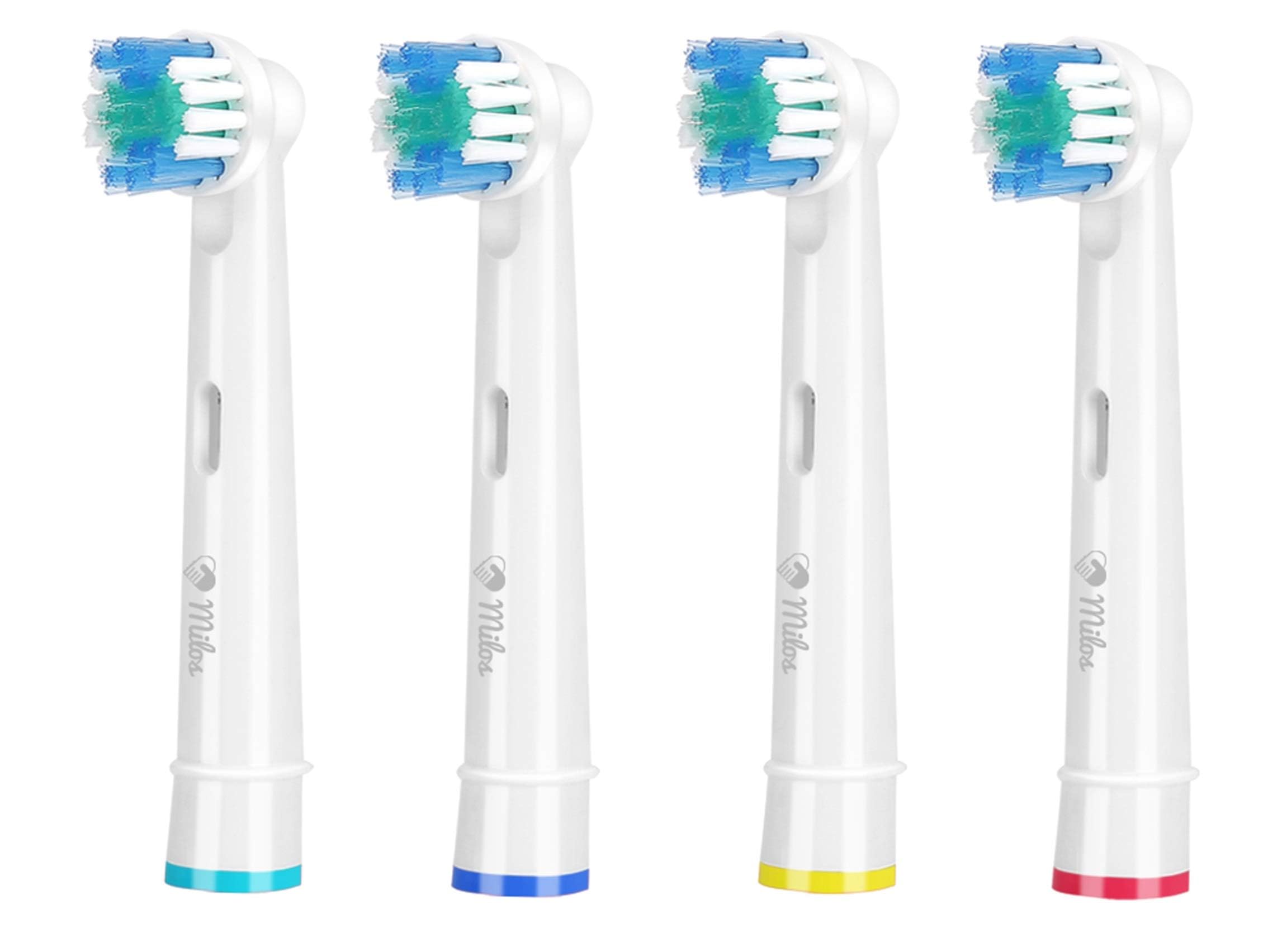 Recambios Cepillos Compatible con Oral B - Milos Premium Cabezales de Repuesto para 4 Piezas Profesionales Cepillo de Dientes Eléctrico Limpieza Profunda