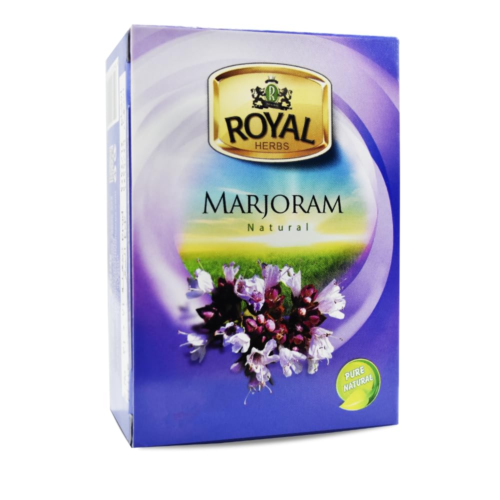 Royal Tea Egyptian Marjoram Tea Bags Natural Flavor Herbal Flower No Caffeine No Artificial Flavors No Additives Traditional Spice 80 Tea Bags