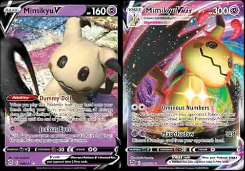 ポケモンカードゲーム MIMIKYU V/VMAX PSA10 Mimikyu V RR 076/184 S8b VMAX Climax Sword & - Pokemon Card