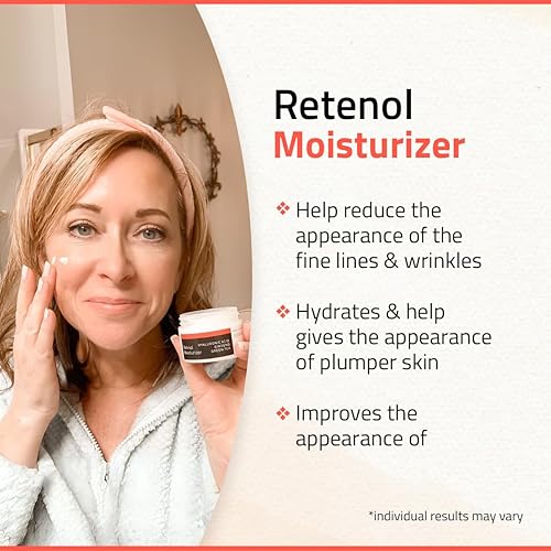 Miniatura 3 de YEOUTH Crema de retinol para cara, crema facial de retinol para mujeres y hombres con ácido hialurónico y té verde, hidratante nocturno para una