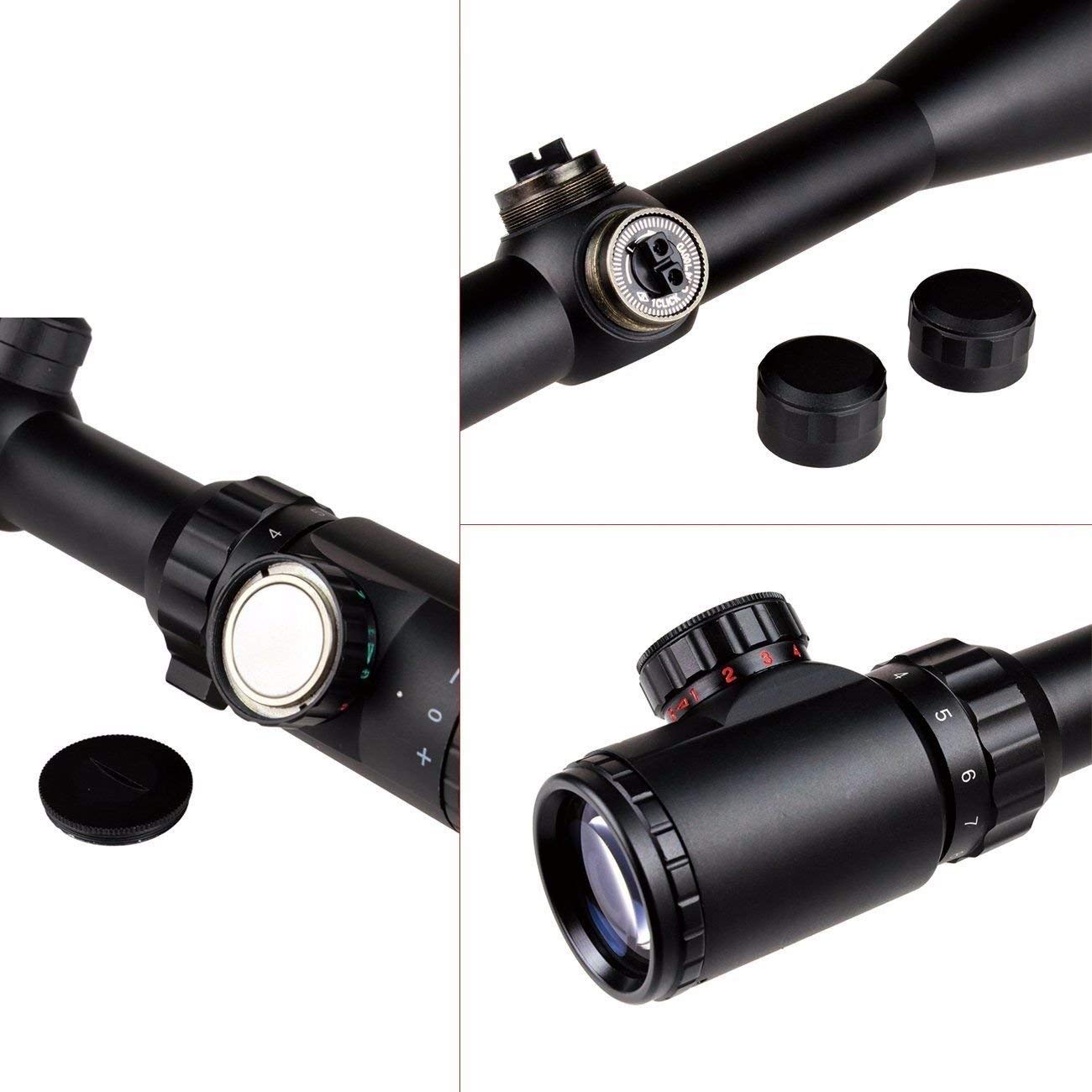 Zielfernrohr 1-4x20 Für Airsoft & Jagd - Wasserdicht Mit Rot/grün Beleuchtung