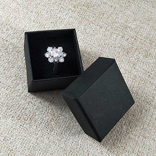 Generic Blue 2017 New Kraft Ring Box High Quality 20 Pcs /Lot Kraft /White /Blue /Black Custom