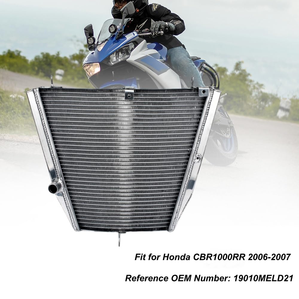 Aluminum Radiator Cooling Cooler for Honda CBR1000RR CBR 1000 RR 2006 2007 19010MELD21