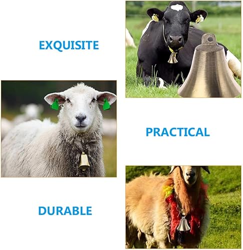 Miniatura 7 de Vaguelly Campanas de ovejas de granja Campanas de pastoreo de ganado grande Campanas de vaca a granel Ruido fuerte Collar antirrobo para mascotas Dec