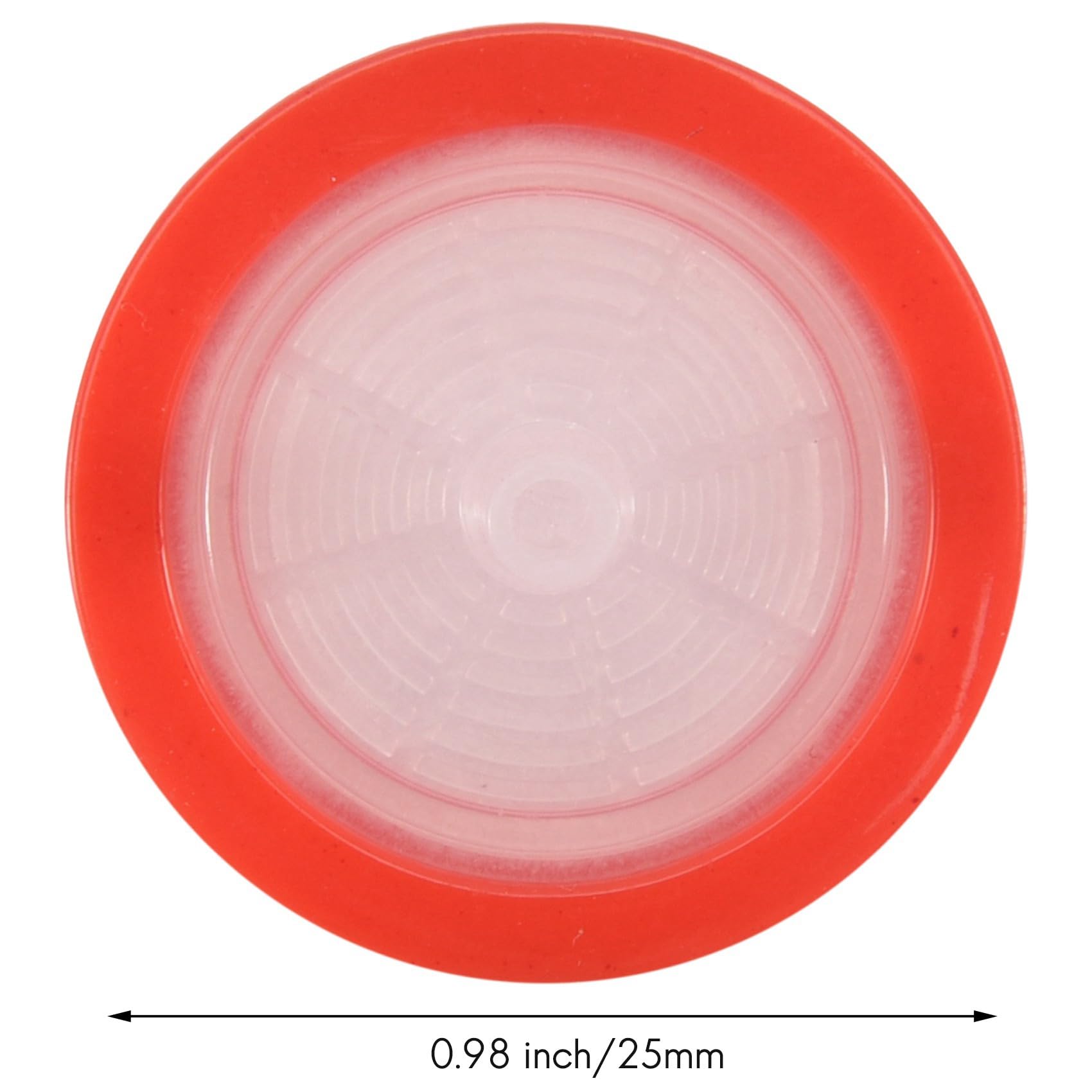 Filtro per Siringa da 200 Pezzi nel PTFE, Filtro da Laboratorio per Siringa, Diametro della Membrana di 25 Mm, Dimensione dei Pori 0,22μM, HPLC
