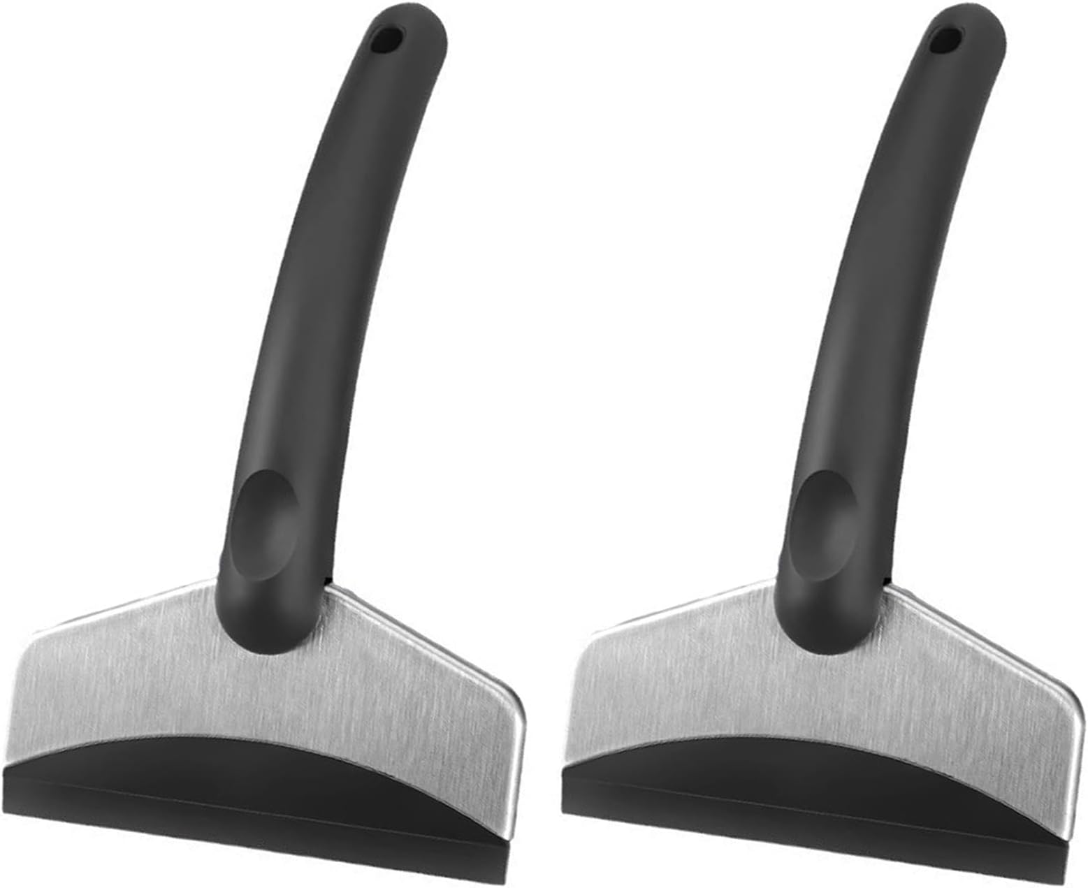 AMSNINK Pack of 2 ice scrapers, car ice scraper, ice scraper, windscreen scraper, car, car winter accessories, winter car window, snow removal tool