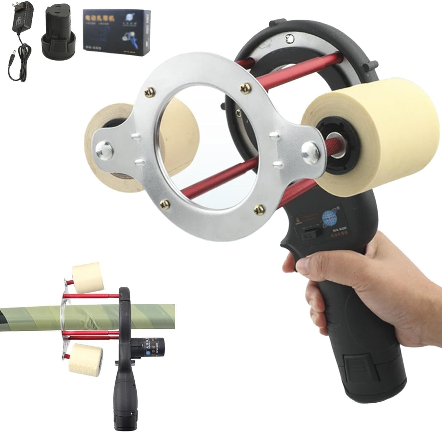 Amazon.co.jp: テープ巻き取り機、エアコンパイプ結束バンド巻き取り