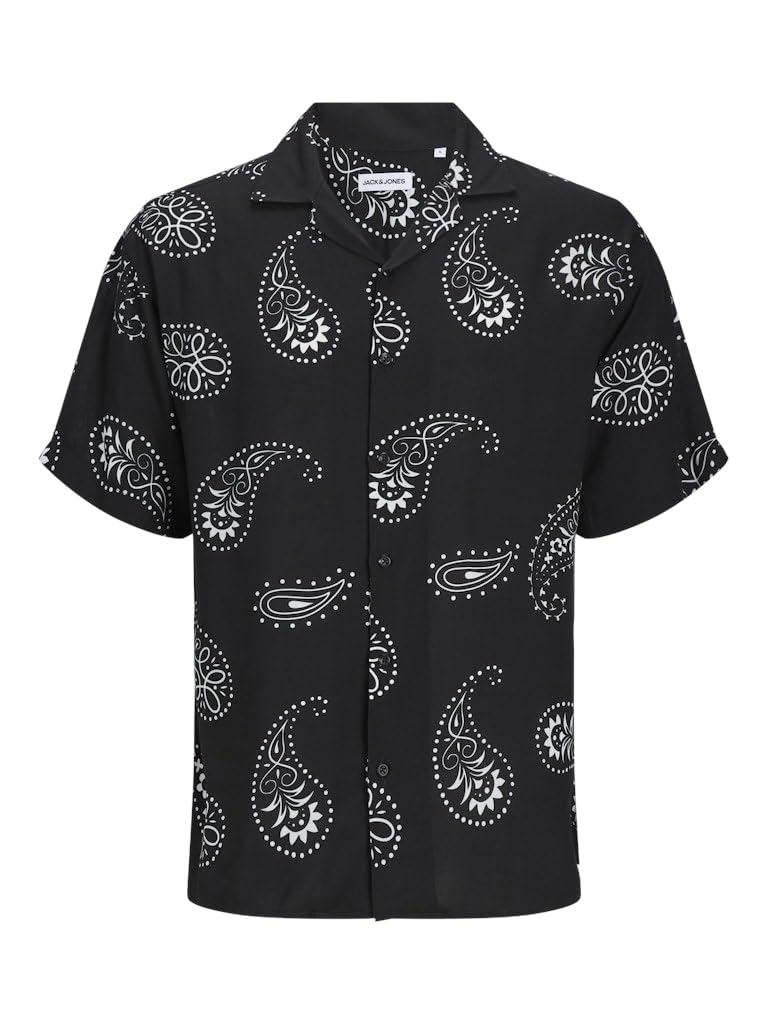 JJJEFF ABSTRACT PRINT RESORT SHIRT SS Gömlek Erkek