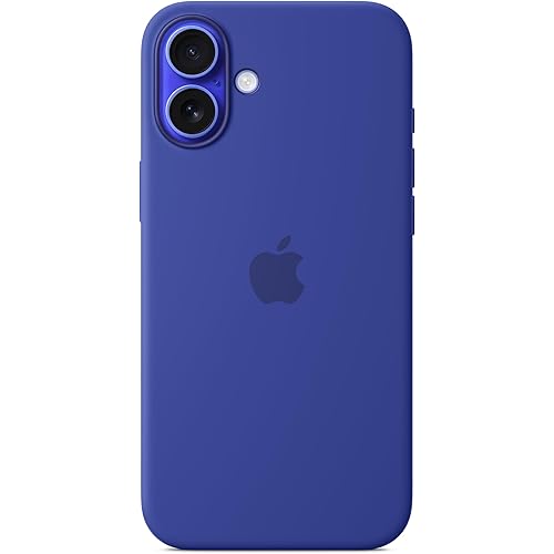 Apple iPhone 16 Plus Silicone Case with MagSafe and Camera Control: Lightweight Phone Case, Wireless Charging Compatible, Smooth Matte Finish; Ultramarine