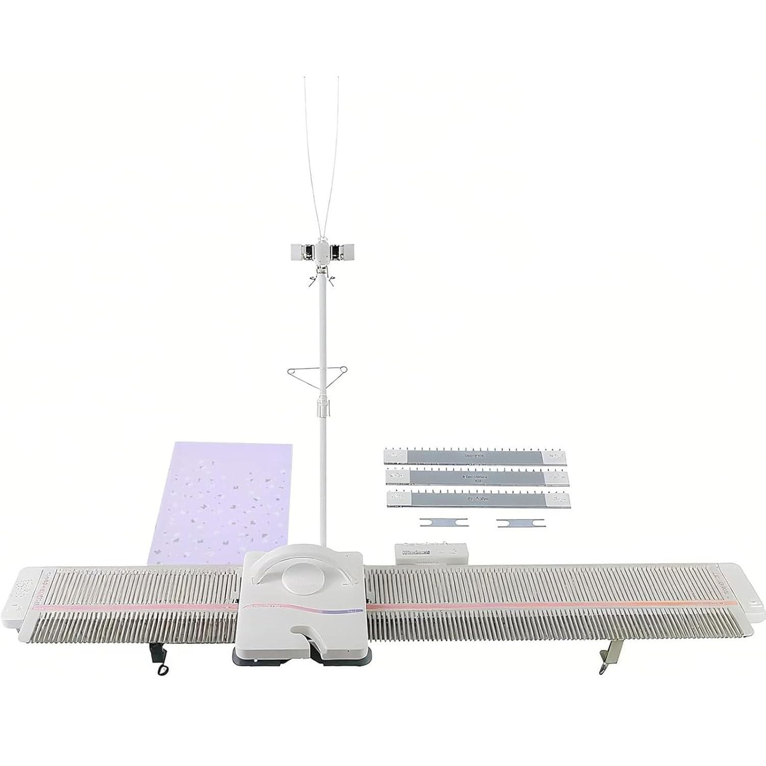 Knitting Machine, 6.5mm (3.9 Needles) / * 13mm (2 Needles)Plastic Domestic Knitting Machine, 150 Total Stitches, Fast Flat Knitting Machine Kit, For Rib, Tuck, Float, Plating, And Float Patterns