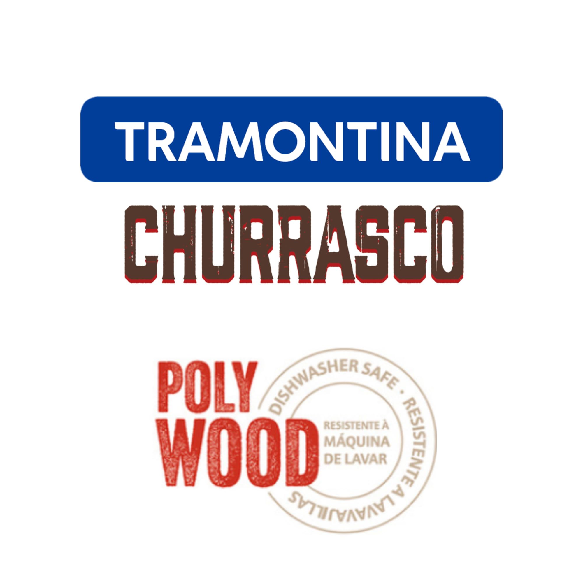 Tramontina 21192/190 forchetta da Carne con Manico Marrone con 3 Rivetti
