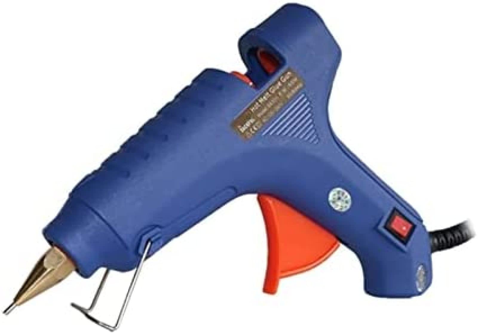 Bezprzewodowy pistolet do klejenia na gorąco 40 W/60 W z dyszą z czystej miedzi i włącznikiem zasilania, zawiera patyczki do kleju – idealny do majsterkowania i naprawy