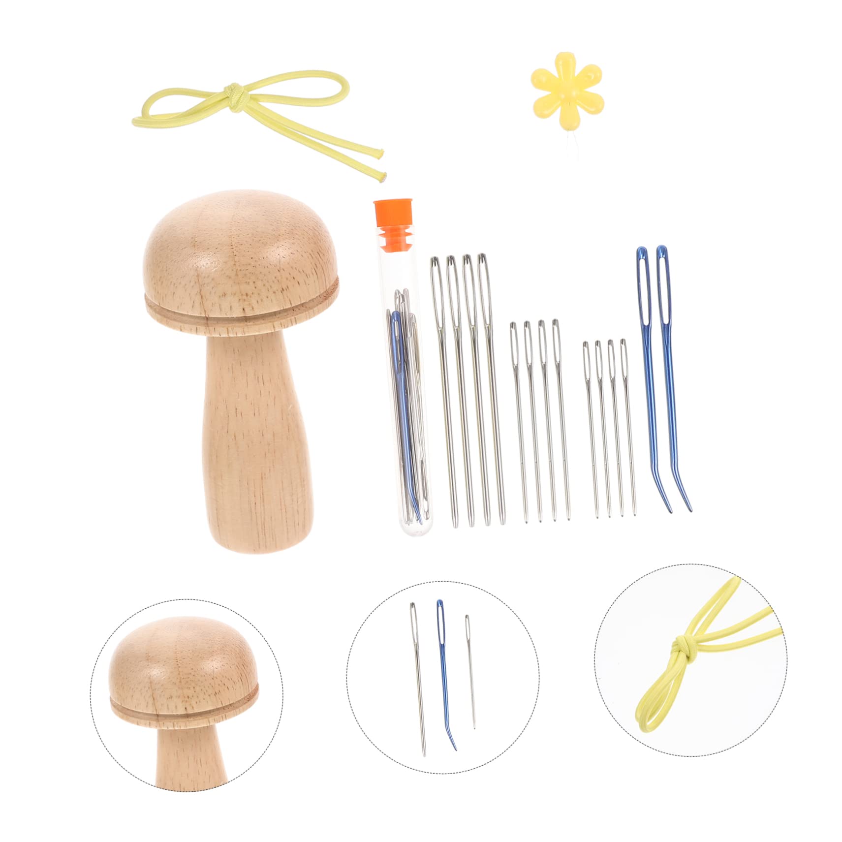 Ciieeo 3juegos Agujas De Tejer Profesional De Agujas Para Zurcir Herramienta Portátil Para Manualidades Costura Para Principiantes y Amantes Del Yarn Craft