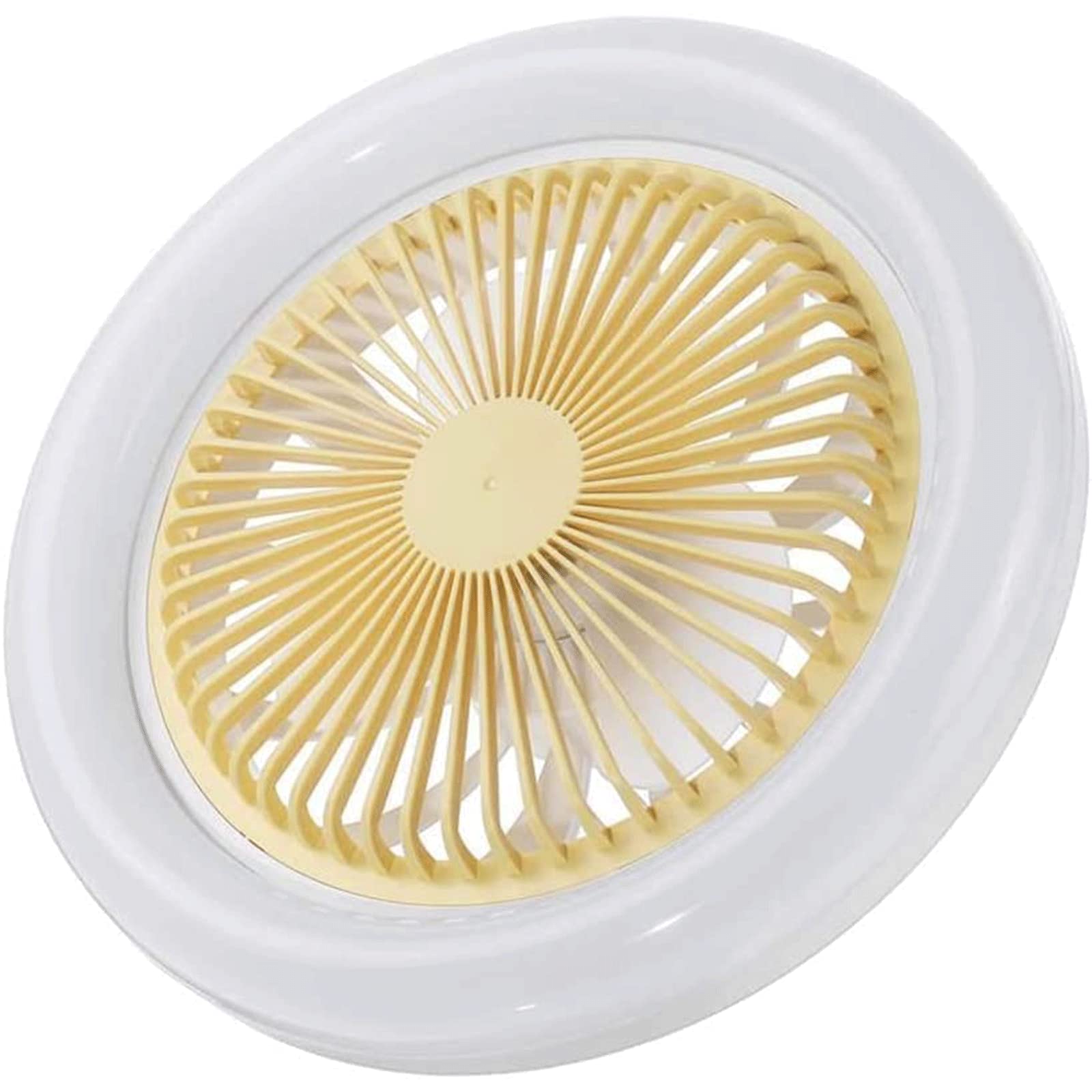 Ventilateur de plafond discret sans pales avec éclairage LED et commande murale