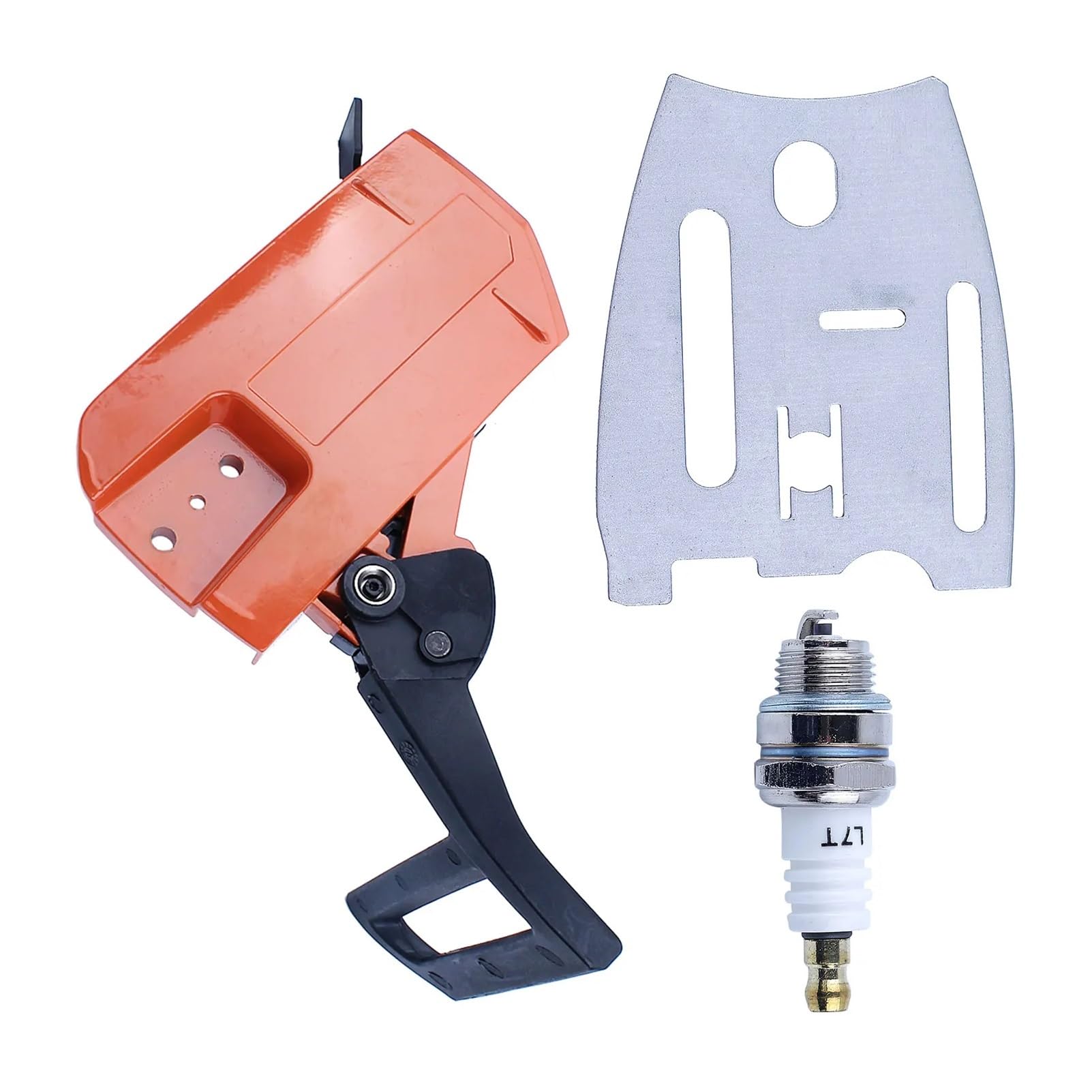 Kit de Placa de Barra Protectora de manija de Cubierta Lateral de Freno de Cadena for Funda de buje de Motosierra 61 66 266 268 272